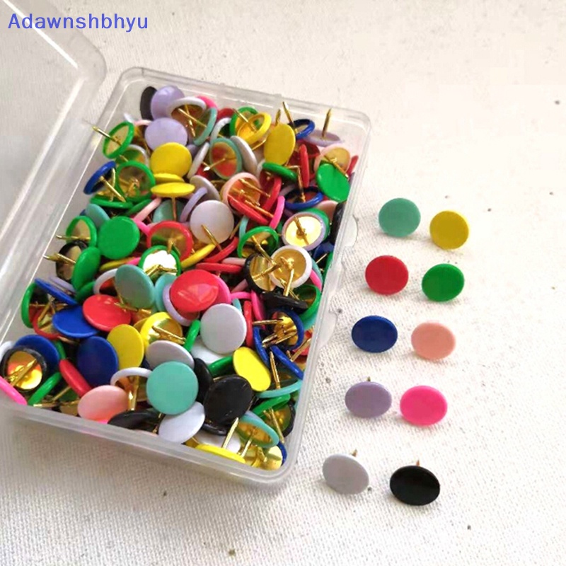 Adhyu 100Pcs Pin Dorong Bulat Papan Pengumuman Map Thumb Tacks Point Bulle Drawing  Id