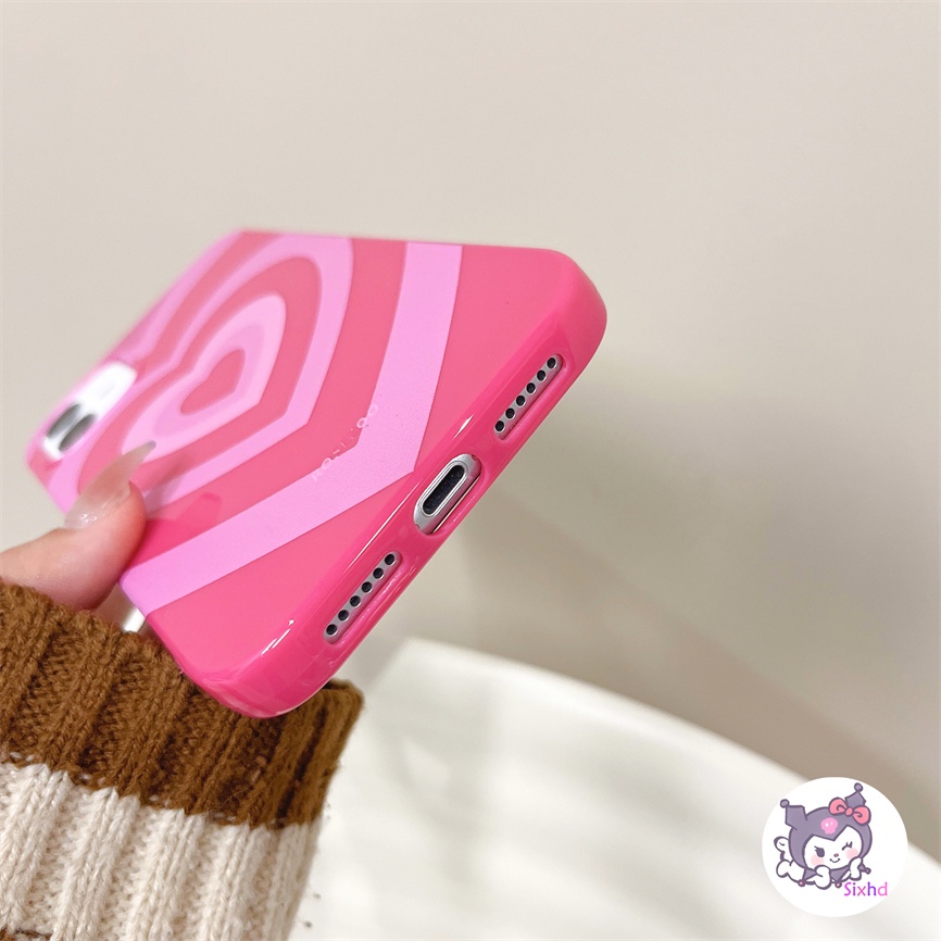 IPHONE Kompatibel Untuk Iphone14 13 12 11 Pro Max SE 2020 X Xr Xs Max8 7 6Plus Permen Casing Cinta Hati Silikon Casing Ponsel Lembut Anti Jatuh Pelindung TPU Cover XJJJJ