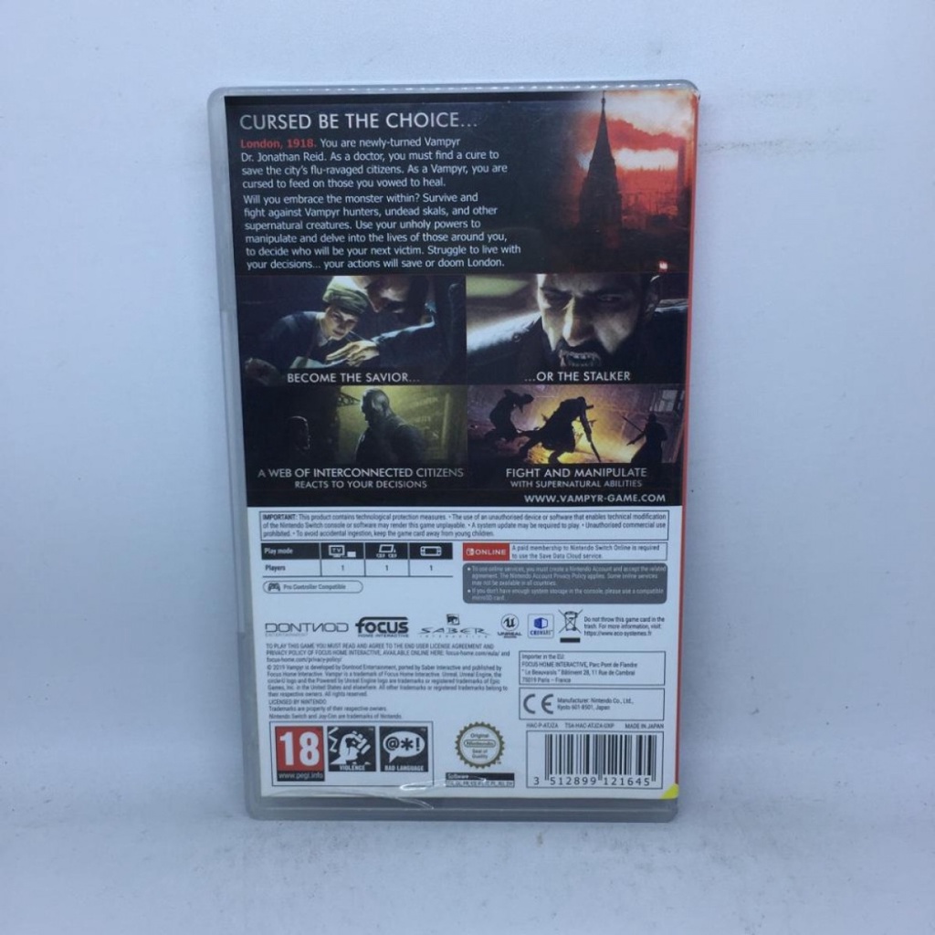 Nintendo Switch Vampyr