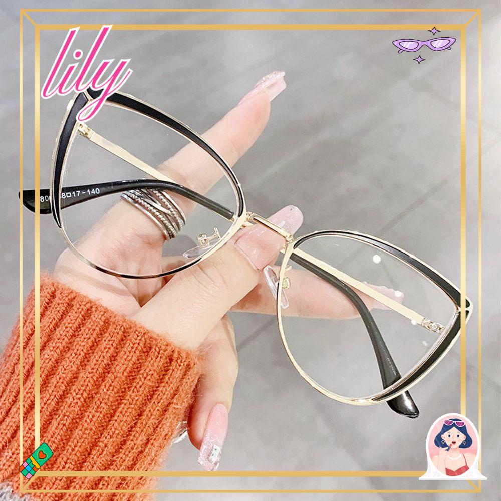 Lily Kacamata Anti-Biru Cahaya Pria Wanita Portable Tahan Lama Ultra Ringan Frame