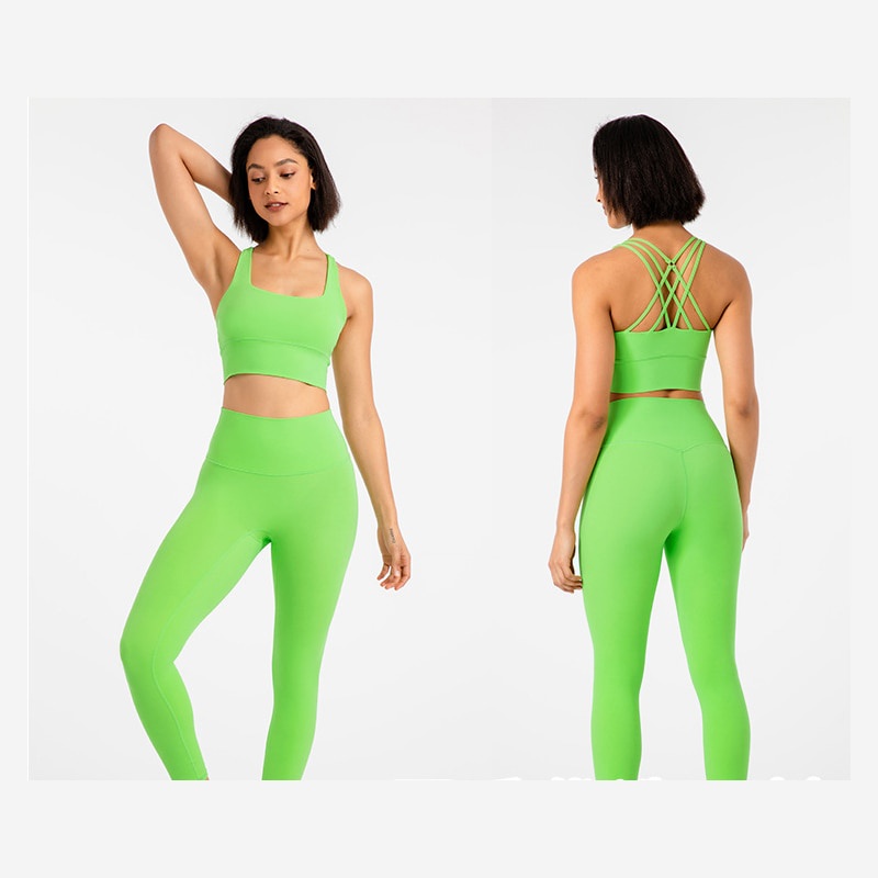 Women Sport Set Fitness Clothing Femme Seamless Jogging Set 2