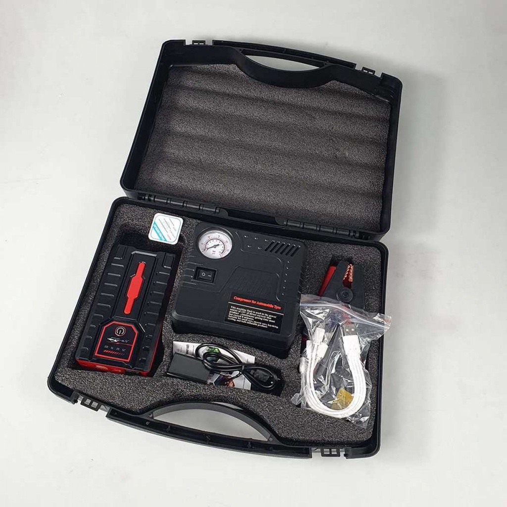Power Bank Jumper Aki Accu 12V Pompa Ban Elektrik USB 6000mAh