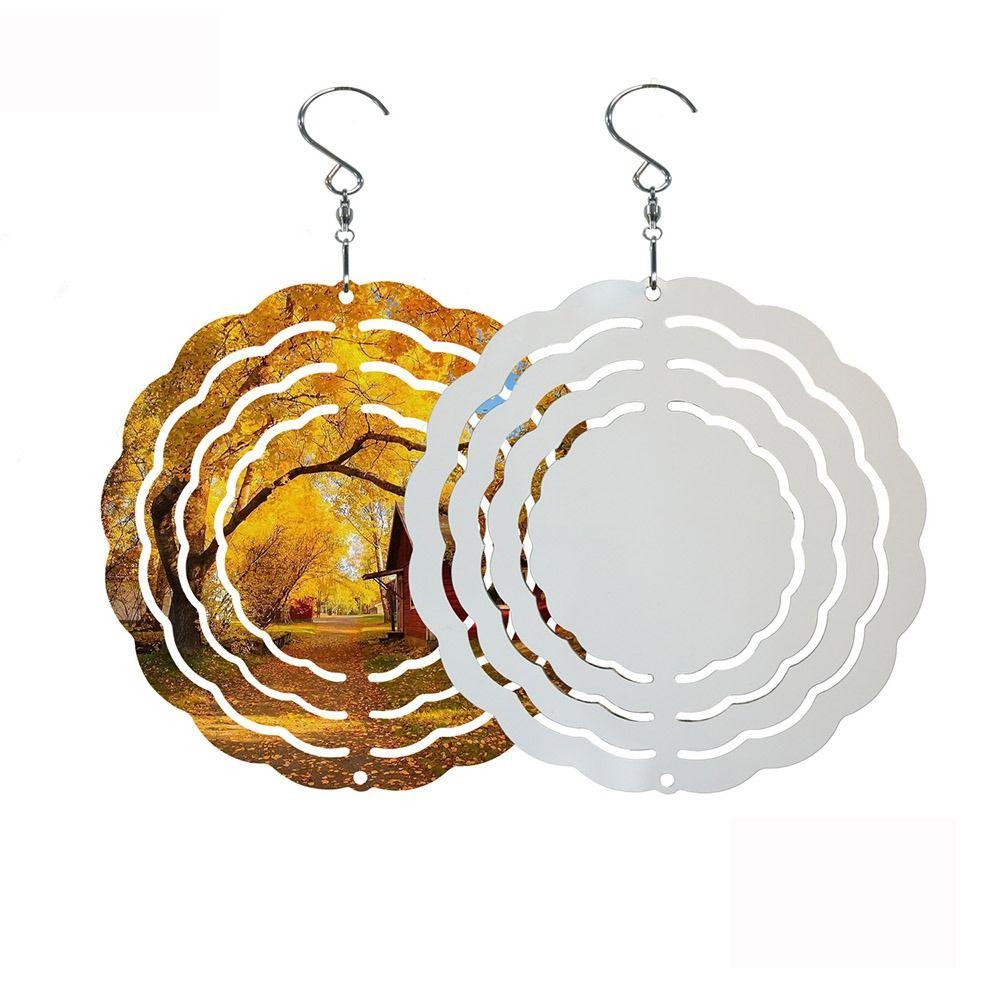 Populer Sublimasi Lonceng Angin Kerajinan Halaman Taman Yard Spinner Home Decor Hiasan Gantung Hanging Wind