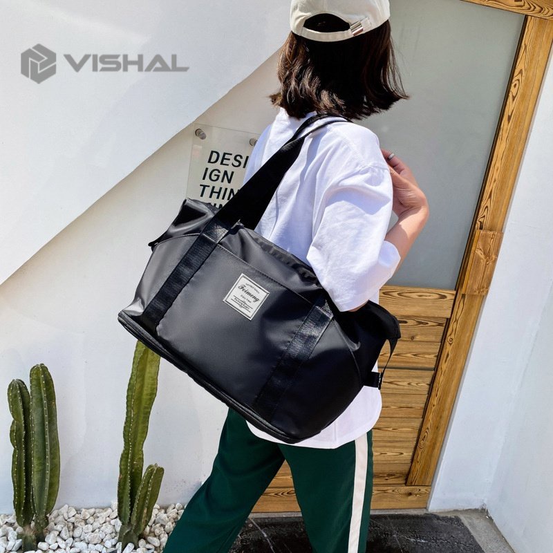 VISHAL TAS TRAVEL BESAR ANTI AIR / PORTABLE GYM BAG / TAS FITNESS / TAS HAND CARRY VS-126