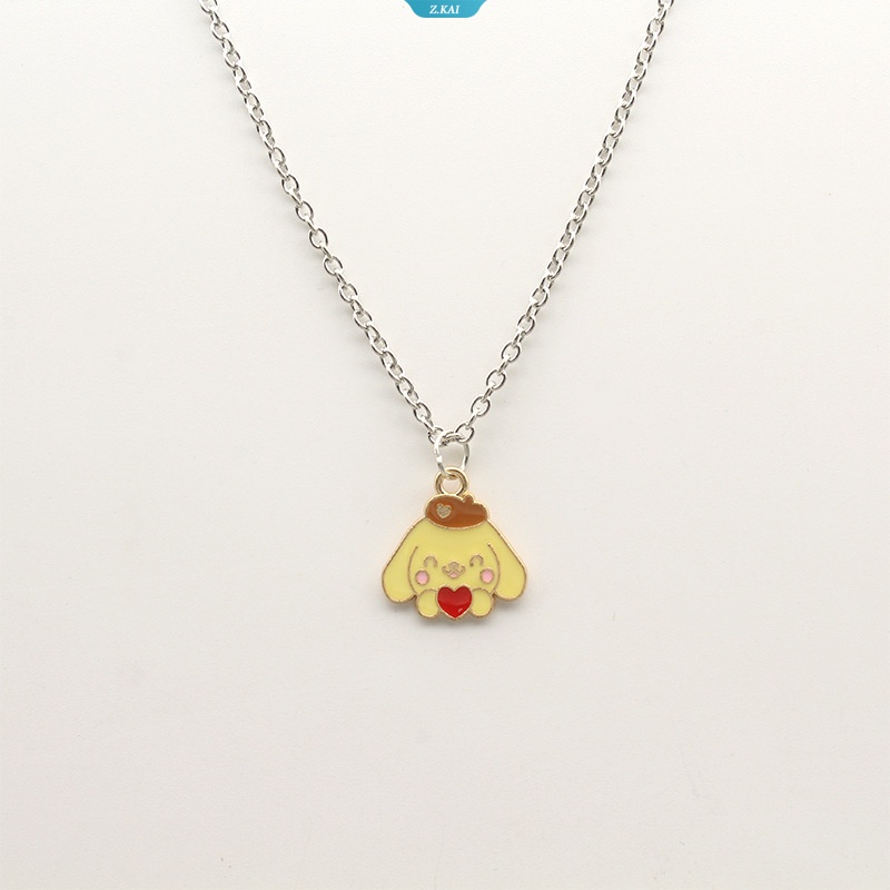 Sanrio Kawaii Hello Kitty Kalung Keroppi Kartun Lucu Sweater Rantai Ins Fashion Bestie Pasangan Anime Aksesoris Hadiah Ulang Tahun [ZK]