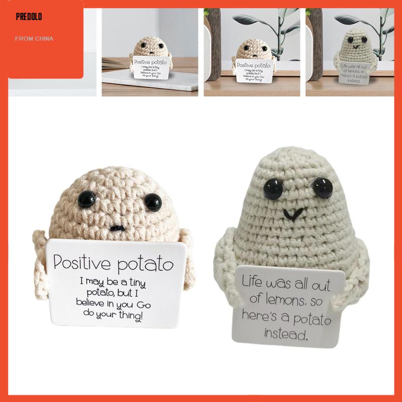 [Predolo] Boneka Rajut Kentang Lucu Imut Potato Gift Inspired Toy Untuk Mobil Meja Kantor