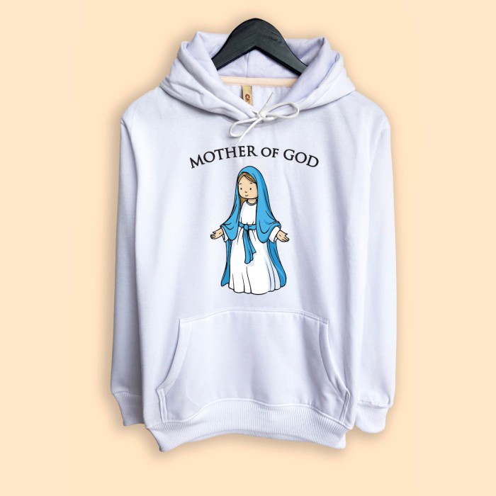 Jaket Hoodie Rohani Katholik Bunda Maria Mother Of God