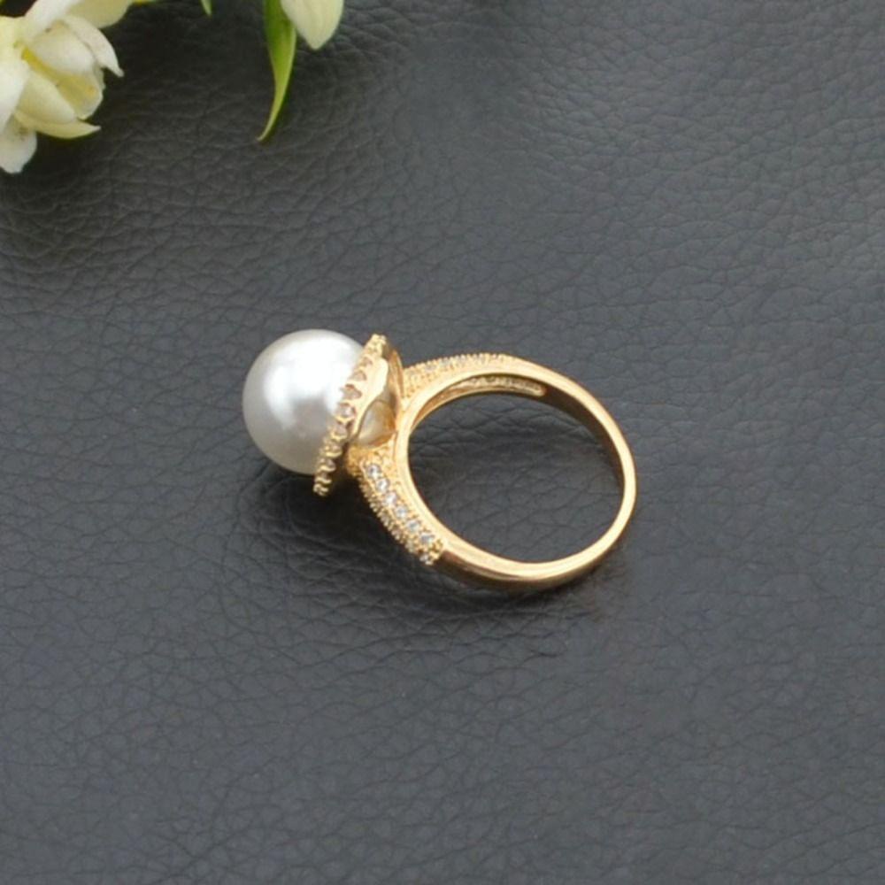 Mxbeauty Anting Mutiara Elegan Indah Liontin Perjamuan Klasik Dapat Disesuaikan Gaya Korea Cincin