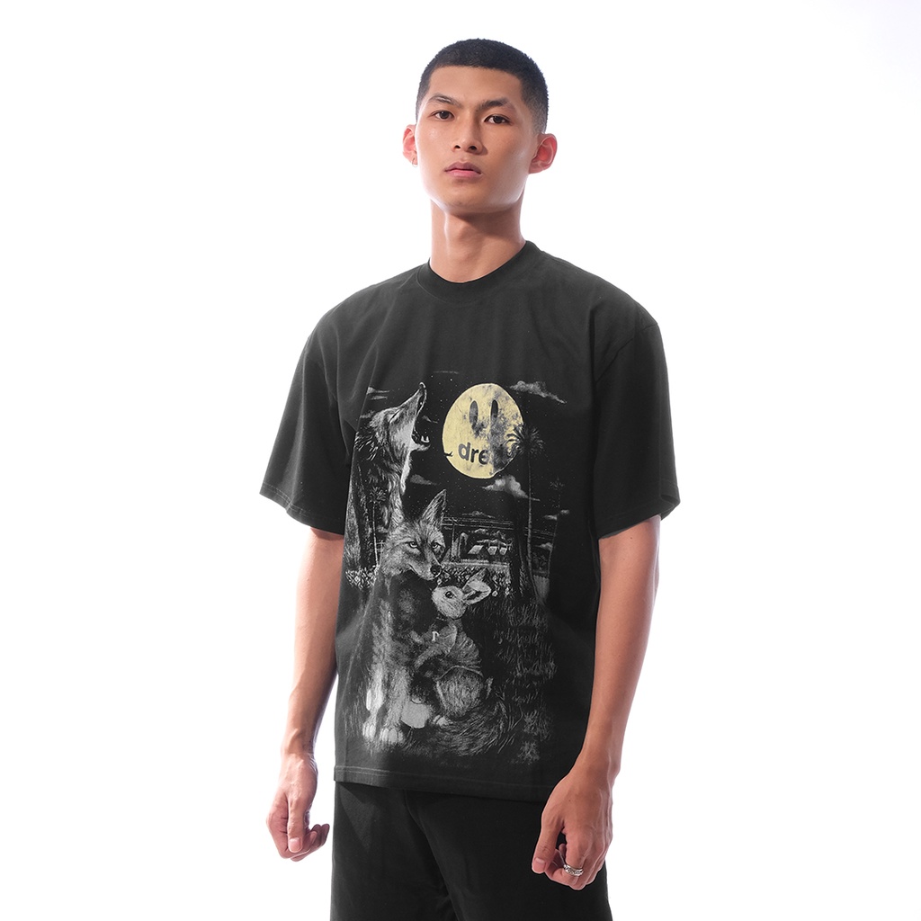 Drew House Full Moon T-Shirt Faded Black