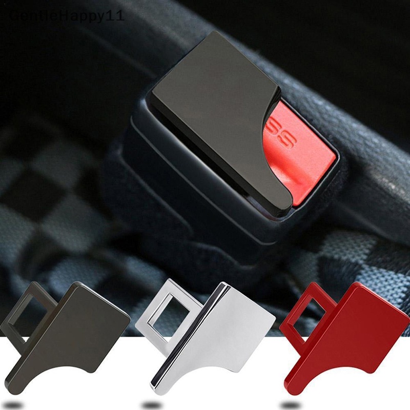 Gentlehappy Hidden Car Seat Safety Belt Buckle Clip Metal Insert Card Interior Gesper Kursi id