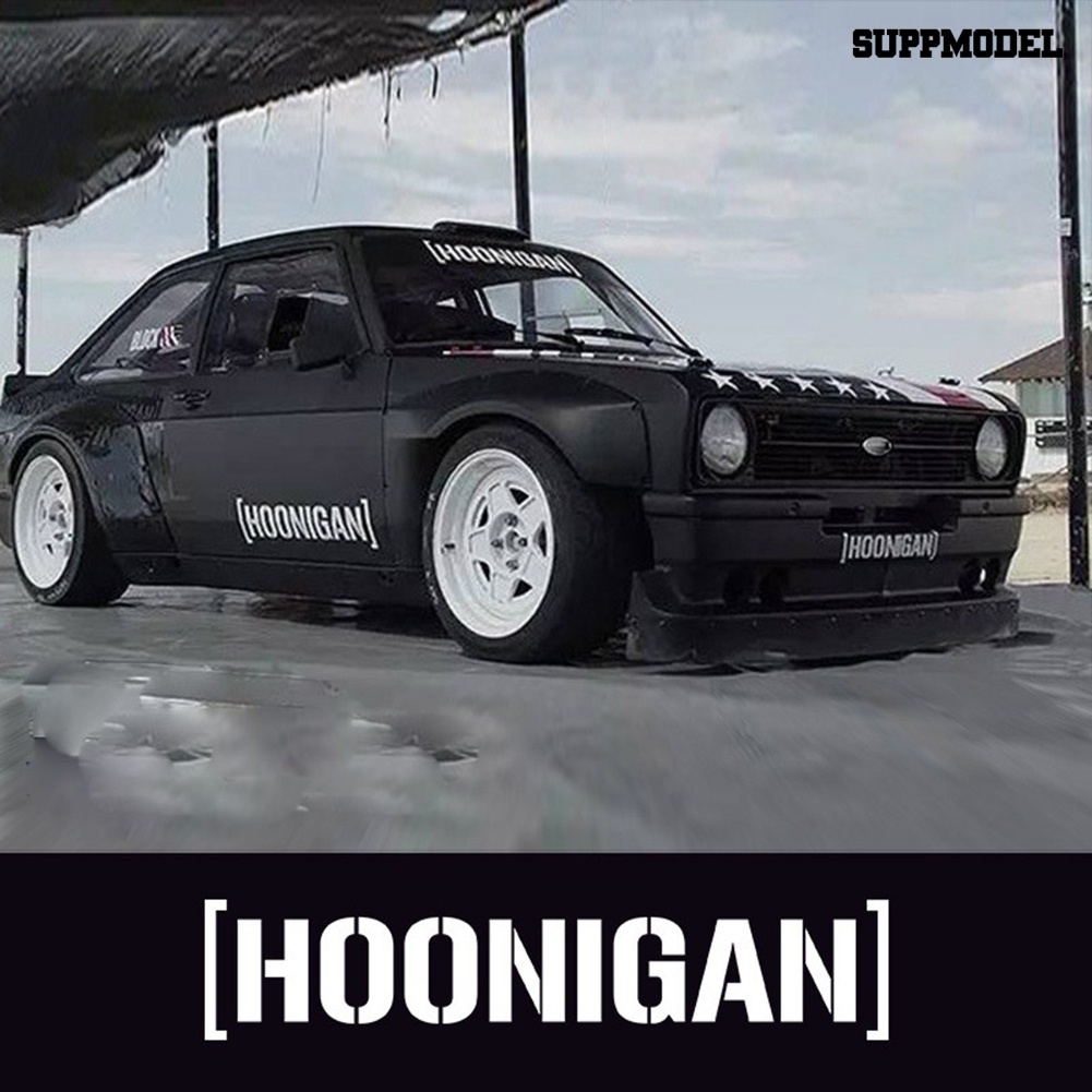 [SM Auto] Hoonigan Print Mobil Jendela Pintu Decals Self-Adhesive Racing Reflektif Stiker