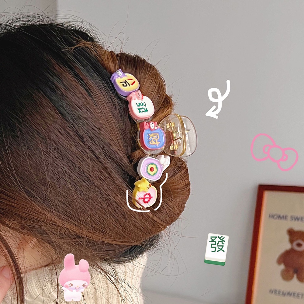 Klip Hiu Cinta Manis Korea Temperamen Rasa Canggih Musim Panas Segar Hair Clip Untuk Perempuan