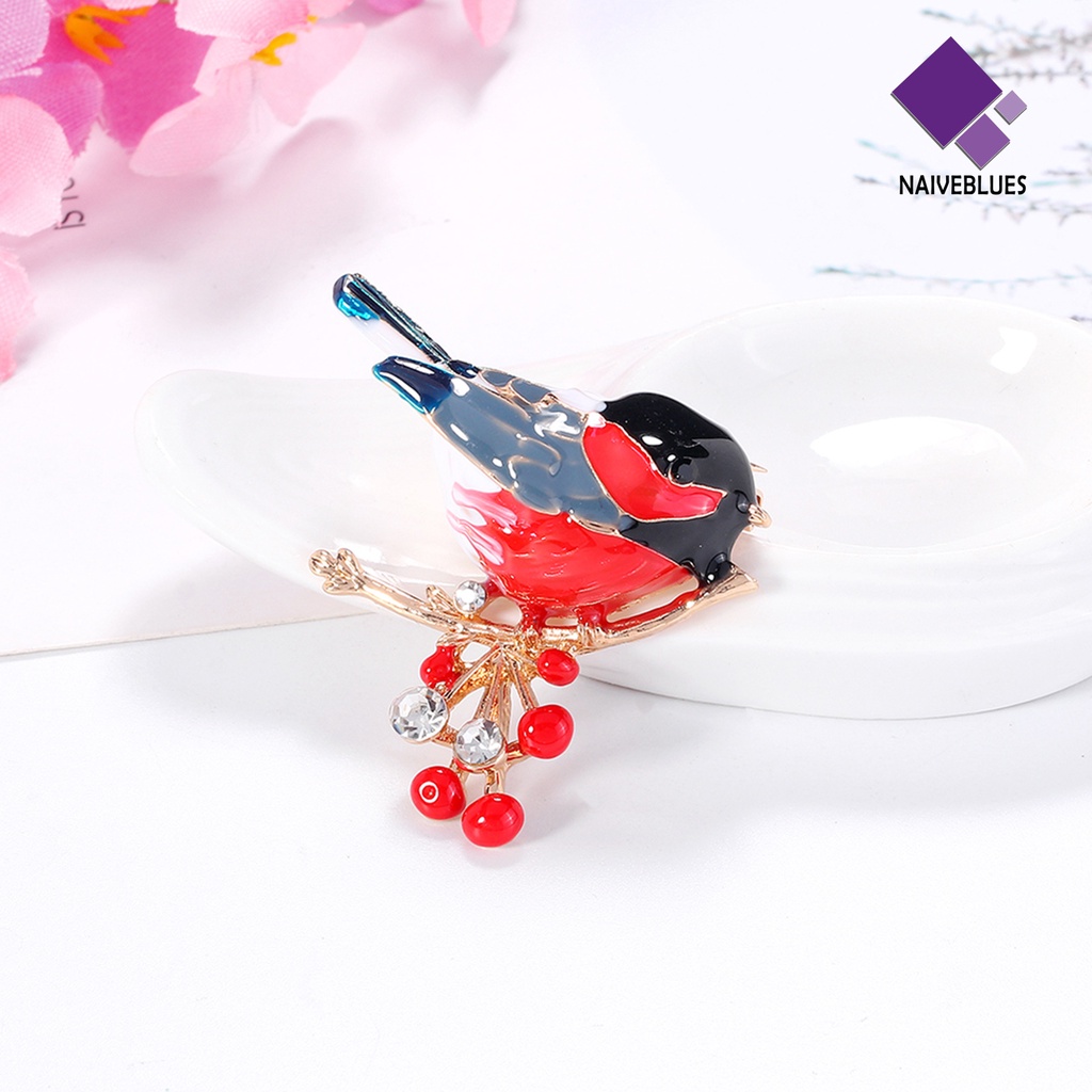 &lt; Naiveblues &gt; Bros Pin Gaya Etnik Paduan Mudah-Cocok Kartun Burung Bros Lencana Untuk