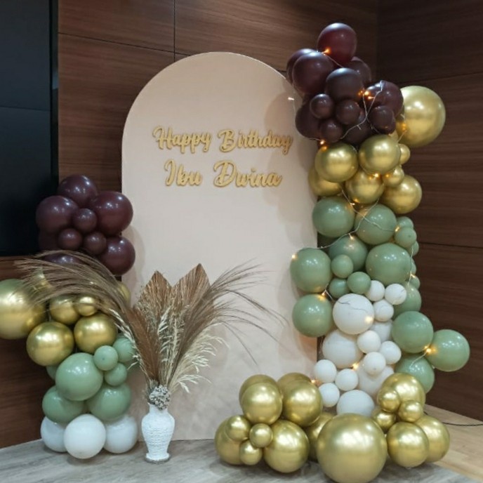 SALE jasa dekorasi balon backdrop styrofoam ulang tahun aqiqah lamaran Termurah
