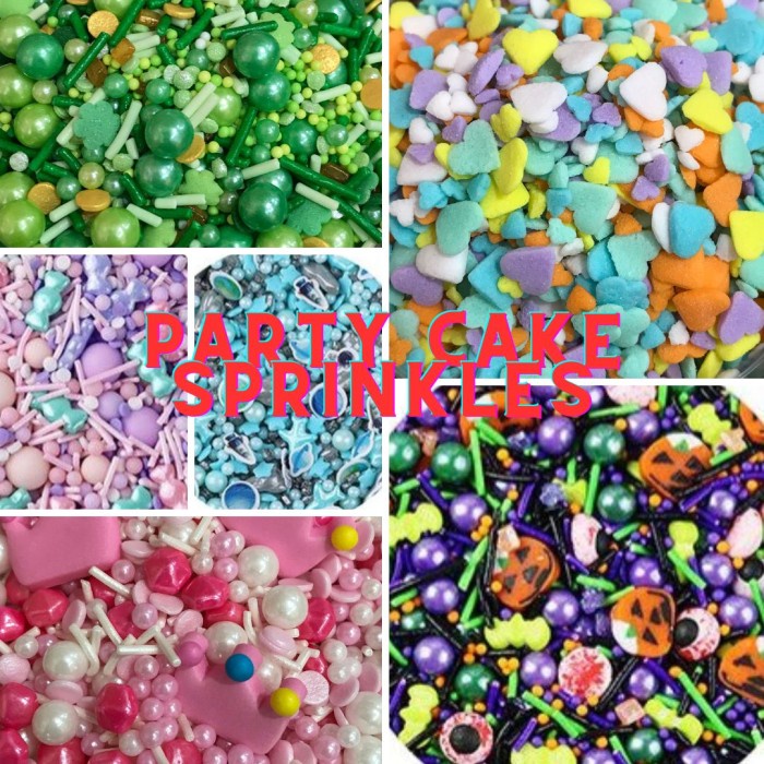 

GULA DEKORASI CUPCAKE DAN CAKE - SPRINKLES PARTY THEME MIX SPRINKLE 10 GR