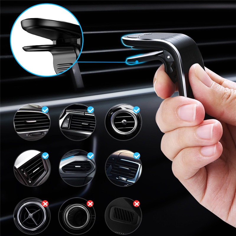 Magnetic Car Phone Mount Car Air Outlet Universal Magnet Telepon Mobil Navigasi Dudukan Mobil