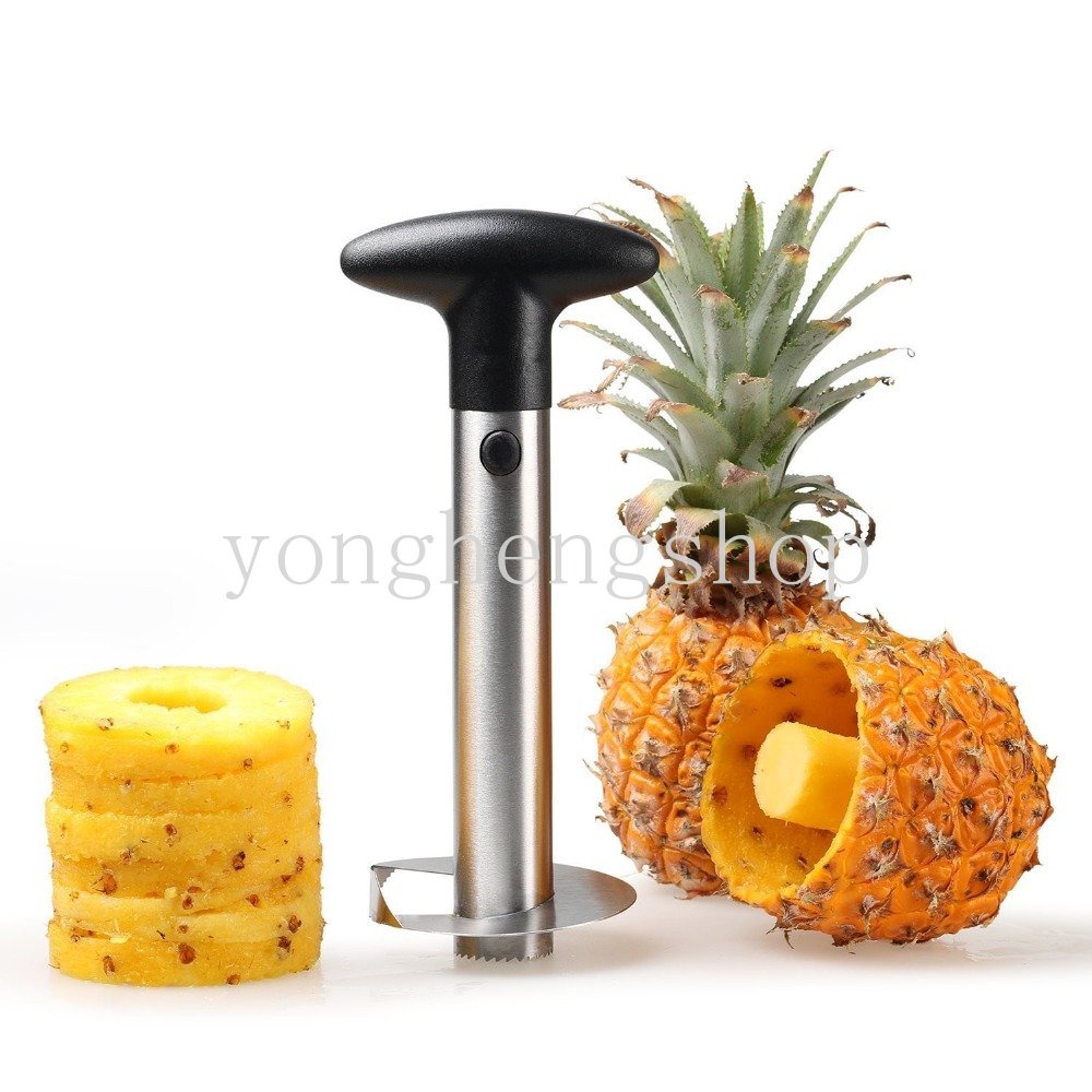 Kreatif Stainless Steel Pengupas Nanas Spiral Pineapple Slicer Corer Alat Pemisah Nanas Buah Apel Cutter Dapur Gadget