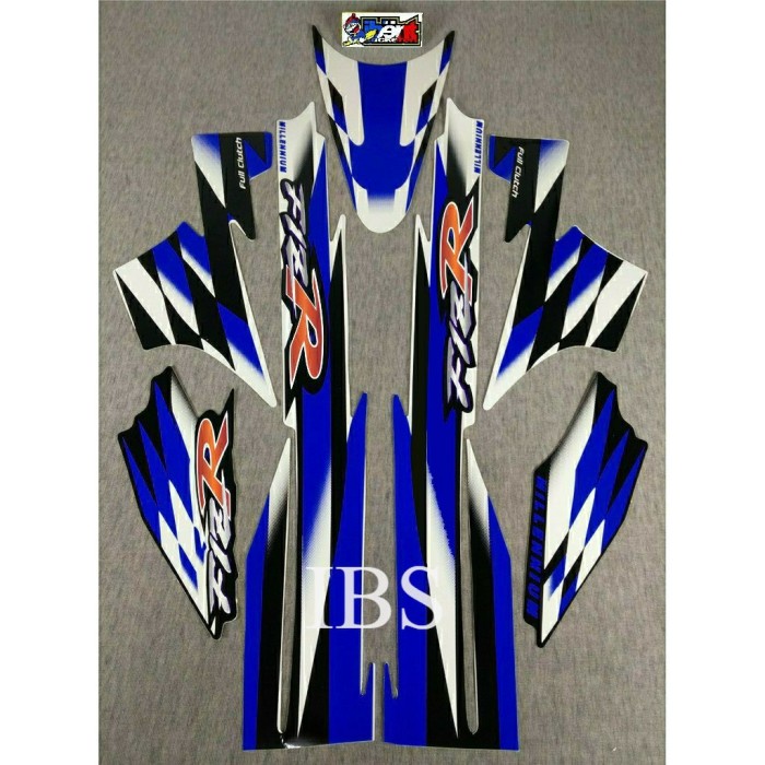 STRIPING FIZR MILENIUM MILLENNIUM BIRU TUA LIS STIKER 2000