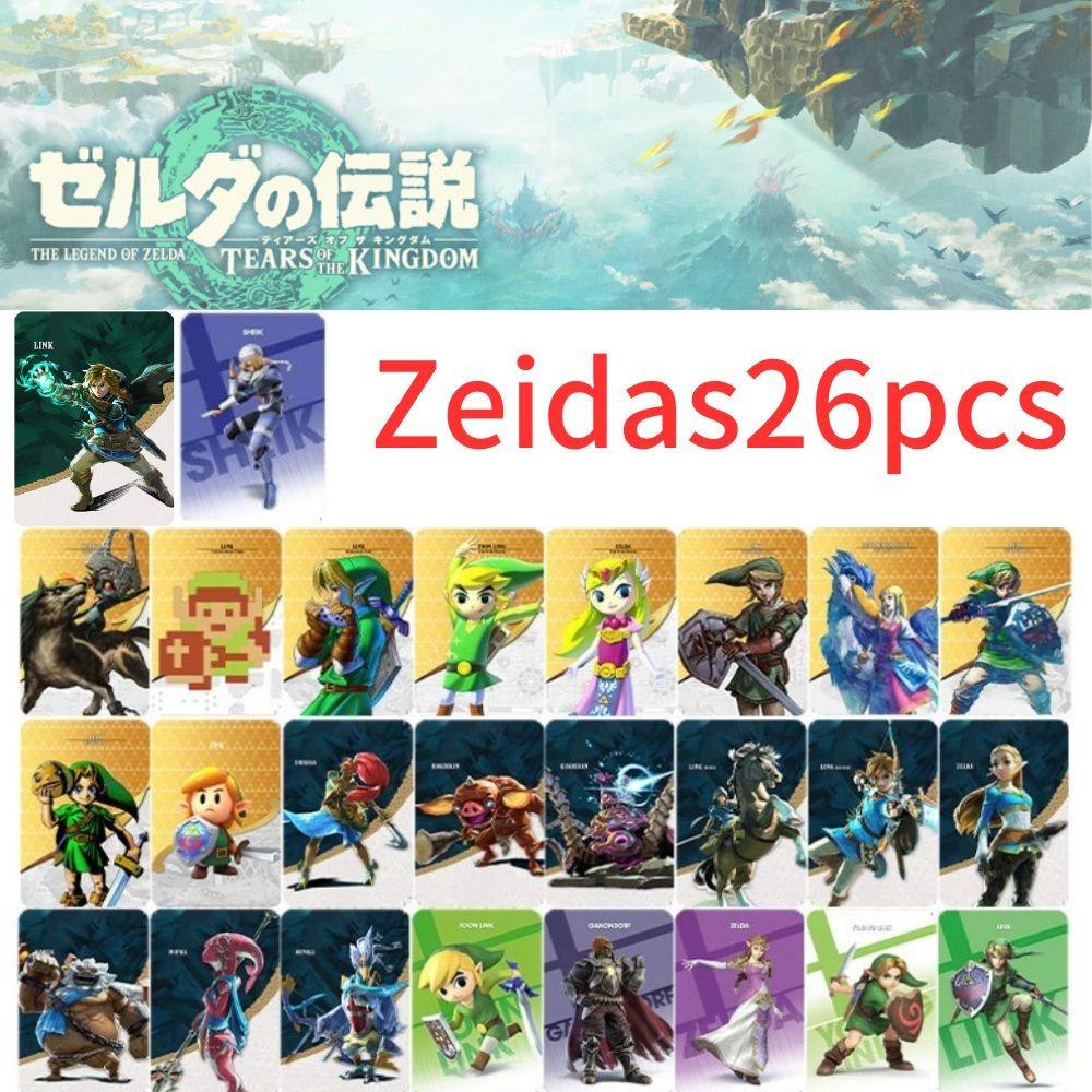 Nickolas1 Amiibo Zelda Card 38buah/set Mainan Anak Universal Crossover Card NFC Game Props Perlengkapan Kartu NFC Game Chip Kaitan Game