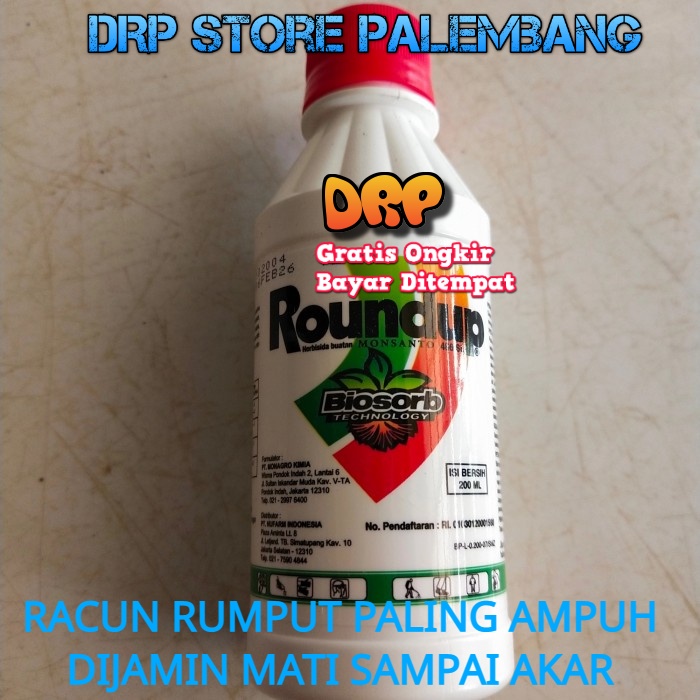 (COD) Racun rumput paling ampuh herbisida roundup 486sl 200ml