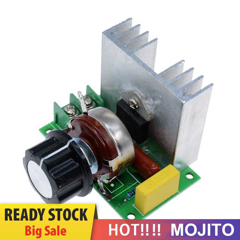 Ac220v SCR Motor Speed Controller 15A 4000W Multi Proteksi Pengatur Tegangan