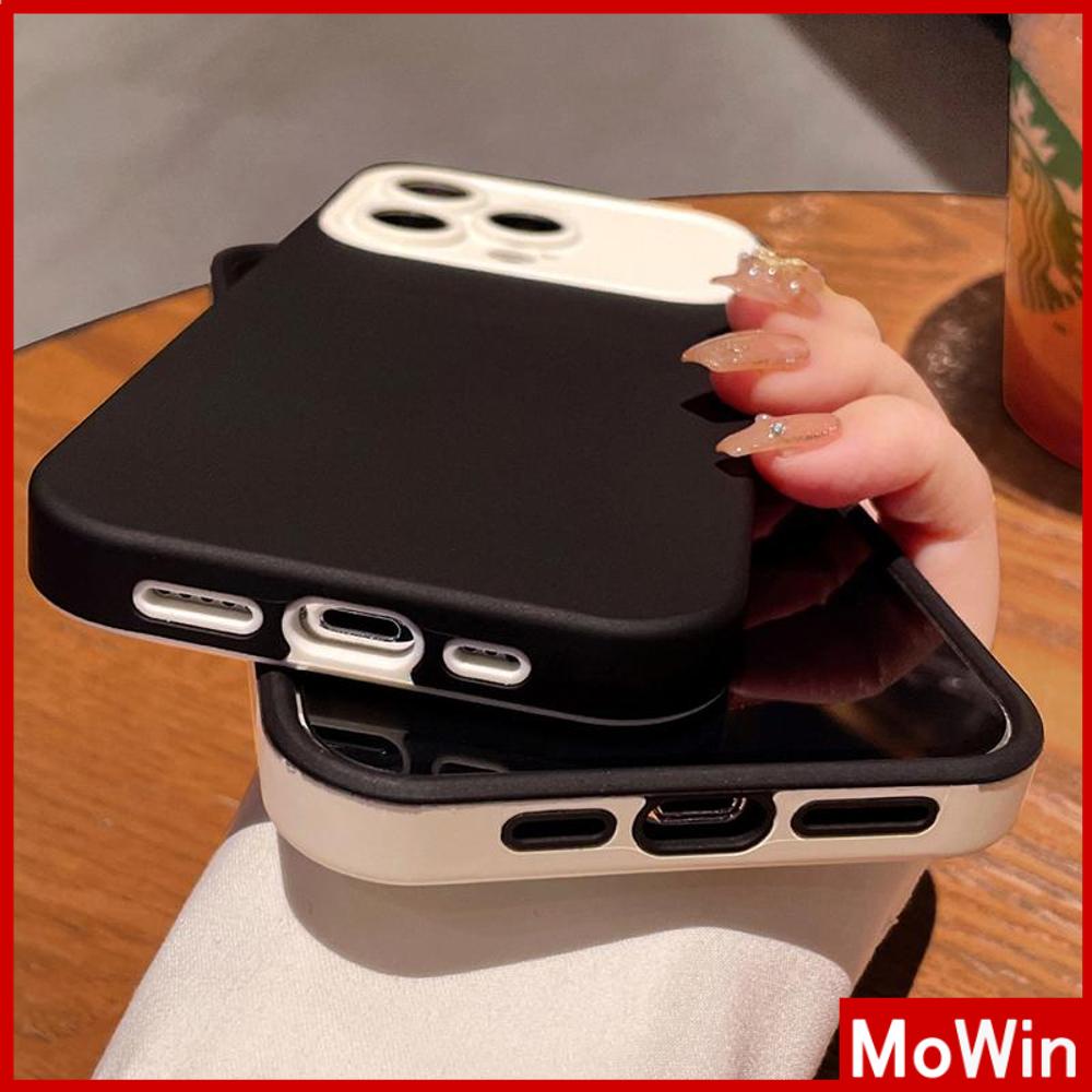 Case Untuk iPhone 11 Case 2 In 1 Soft Case Acrylic Hard Case Skin Feel Penutup Kamera Pelindung Layar Oranye Putih Hitam untuk iPhone 14 Pro Max 13 Pro Max 12 Pro Max 11Pro Max iPhone XR