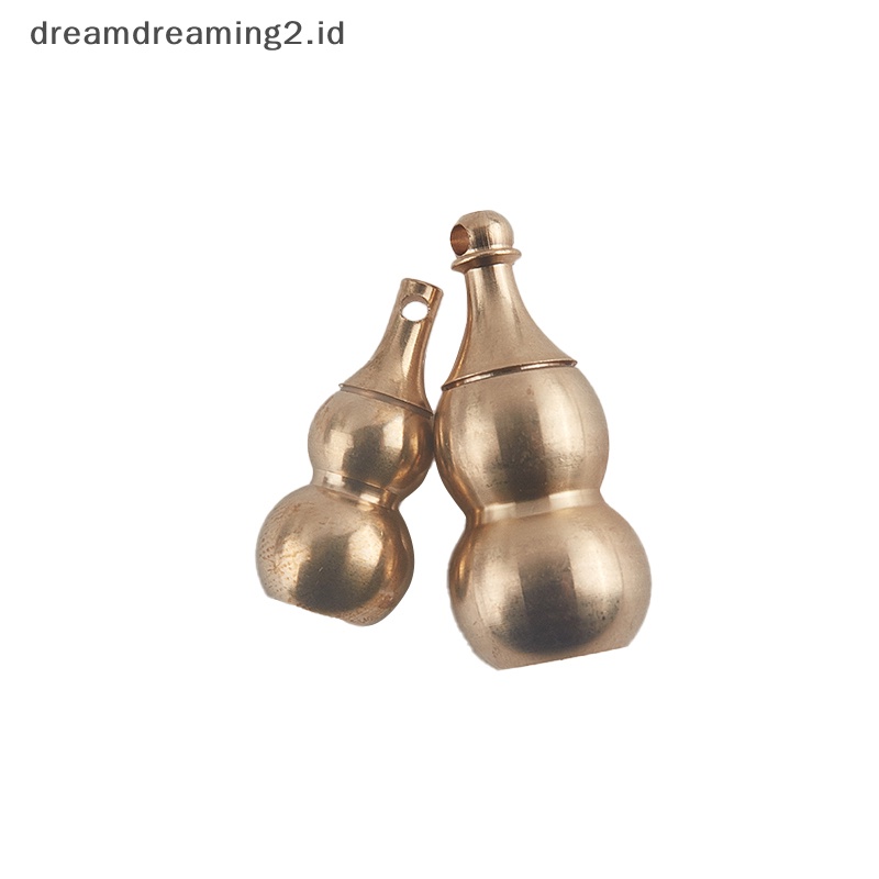 (drea) Cincin Penyegel Kerekan Hollow Kuningan Labu Tradisional China Natural Feng Shui //