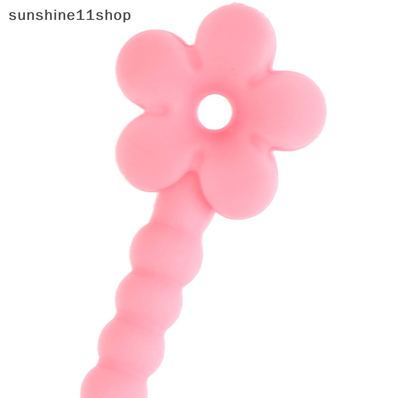 Sho Plum Blossom Silicone Strap Hand Trapped Strap Winder Tali Pengatur Kawat N