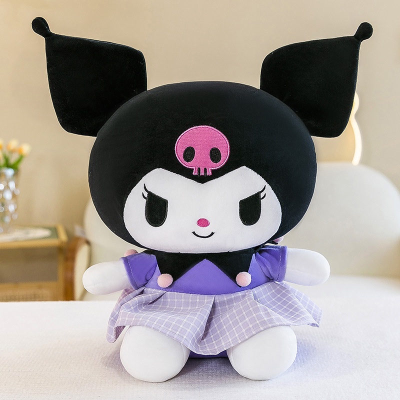 Mainan Plush Kartun Lucu Baru Kuromi Doll Melody Plush Toy Untuk Pacar