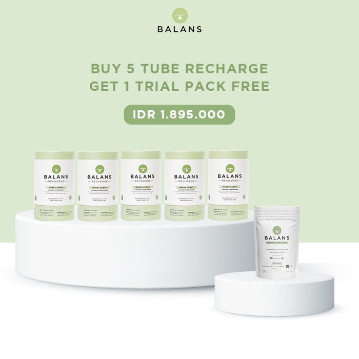 

BIG SALE~Terlaris Balans Active + Recharge Buy 5 Get Free 1 | Fiber&Probiotics Drink - 5 Tube+1 TP Rcg