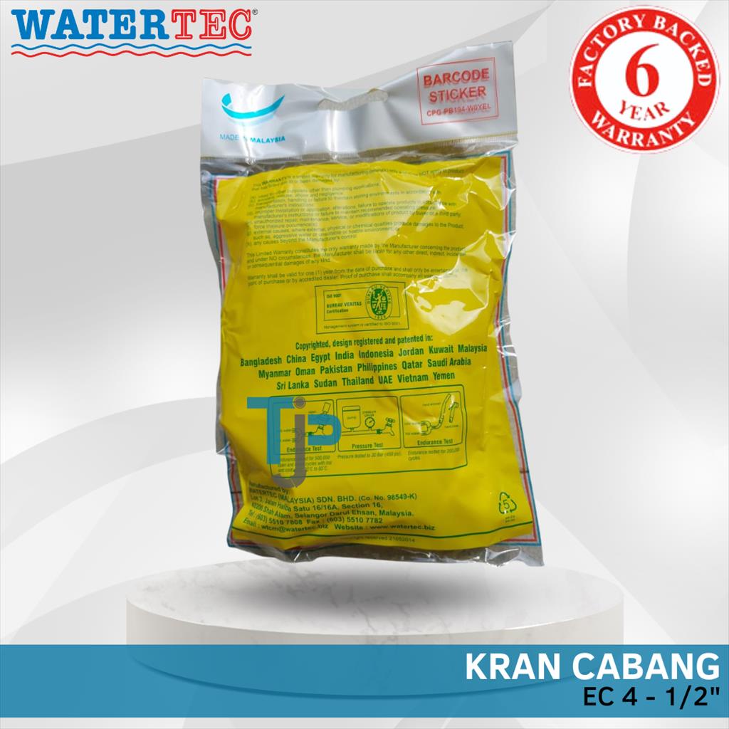 KRAN CABANG PP WATERTEC  EC4 - 1/2&quot;