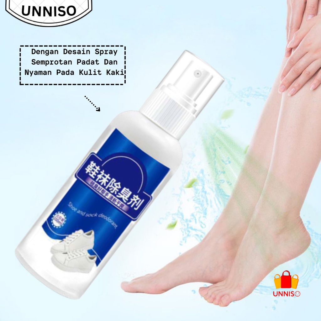 UNNISO - Deodoran Spray Penghilang  Bau Sepatu Dan Kaki