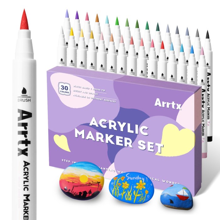 

ARRTX ACRYLIC MARKER SET 30CLR - set pastel