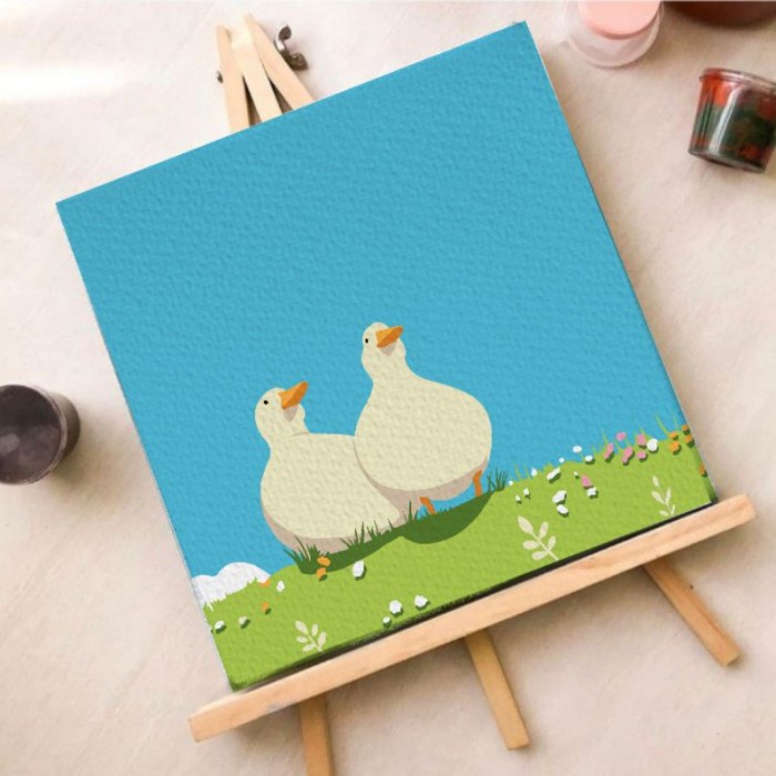 

Paint By Numbers KIT 20x20cm - Duck Series - Duck - 8