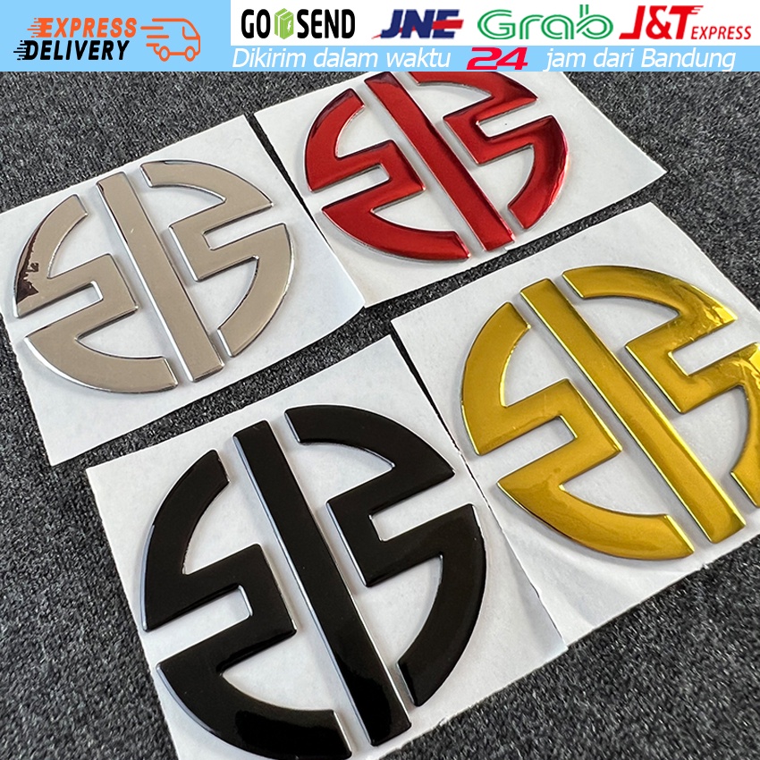 Lambang Tangki Sepeda Motor 3D Untuk Stiker Sisi Samping Kawasaki H2