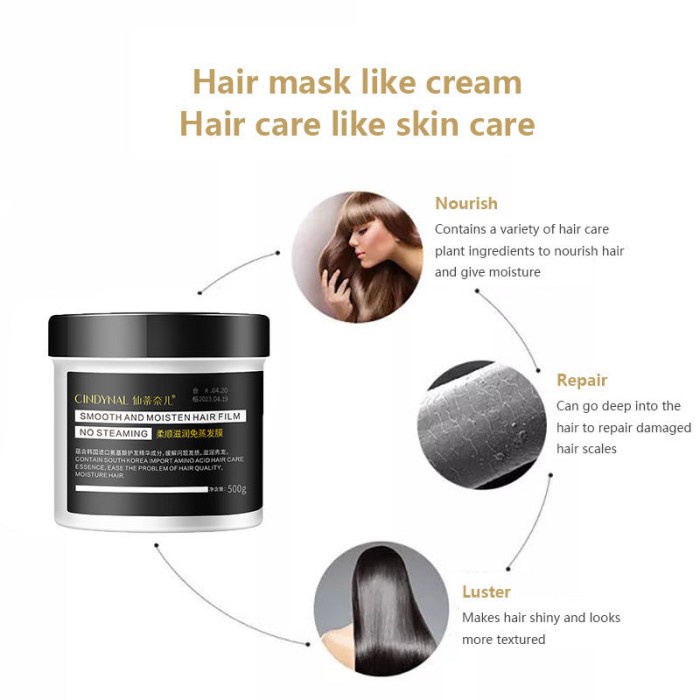 MASKER KERATIN SMOOTHING Cindynal Hair Mask Smooth And Moisten