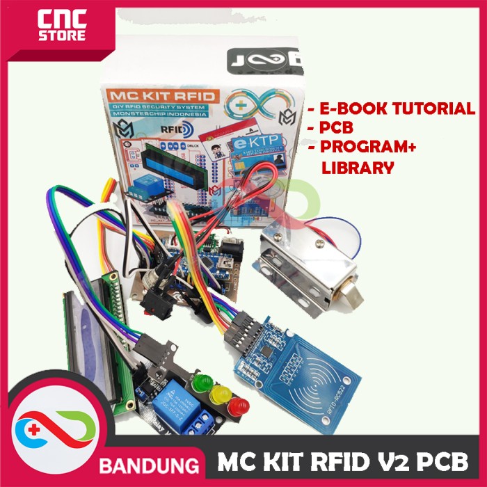 

MC KIT RFID ARDUINO SMART SCURITY SYSTEM E-KTP E-TOL E-SIM DOOR LOCK 3S27