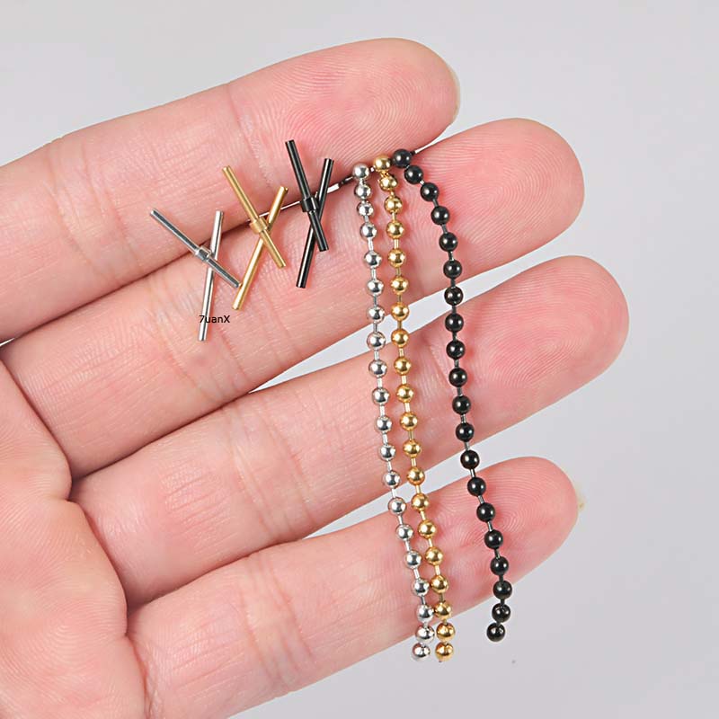 1biji Tragus Garis Tulang Rawan Anting Helix Pinna Lobe Piercing Stailness Steel 16Gauge Barbel