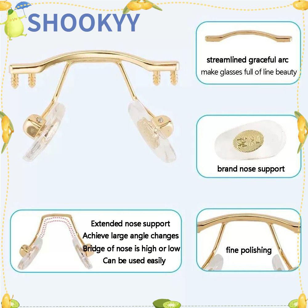 Chookyy Kacamata Nose Pad Metal Universal Anti-Slip Aksesoris Kacamata