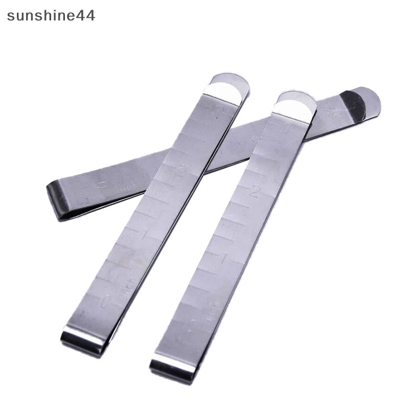 Sunshine 5Pcs /Pack Klip Crimping Jahit Logam Klip Penggaris Stainless Steel Klip Ukur ID