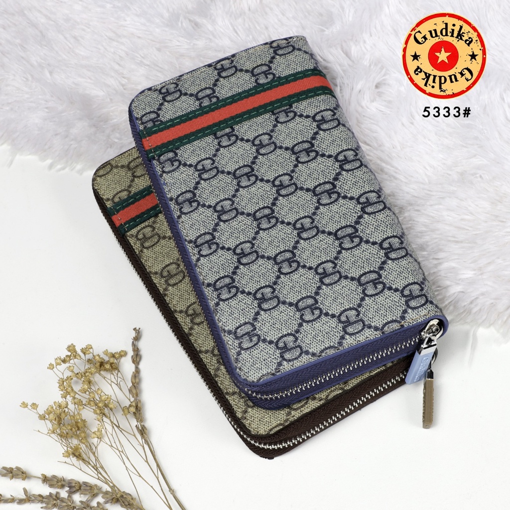 Dompet GUDIKA 5333 - Dompet Panjang Wanita Kulit Waterproof Motif GD Import Original