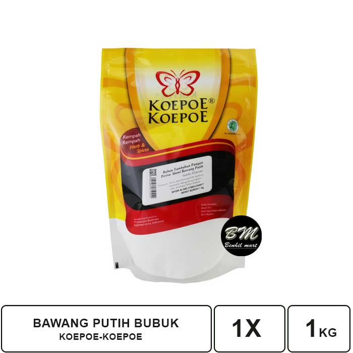 

BMART. PERISA ALAMI BAWANG PUTIH BUBUK KOEPOE-KOEPOE 1KG