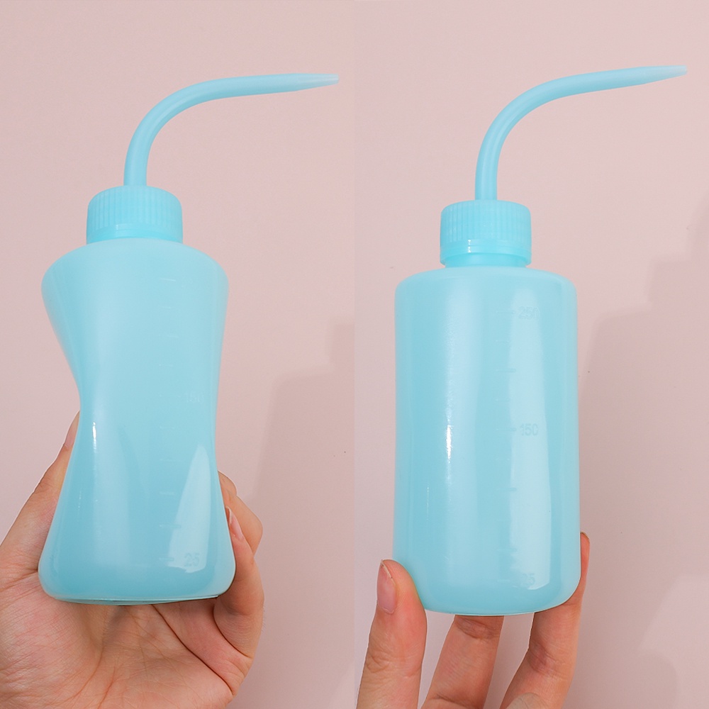 1pc 250ml Perlengkapan Ekstensi Bulu Mata Membantu Membersihkan Botol Mulut Melengkung Succulent Watering Pot Cangkok Botol Pembersih Bulu Mata Palsu Alat Makeup Untuk Wanita