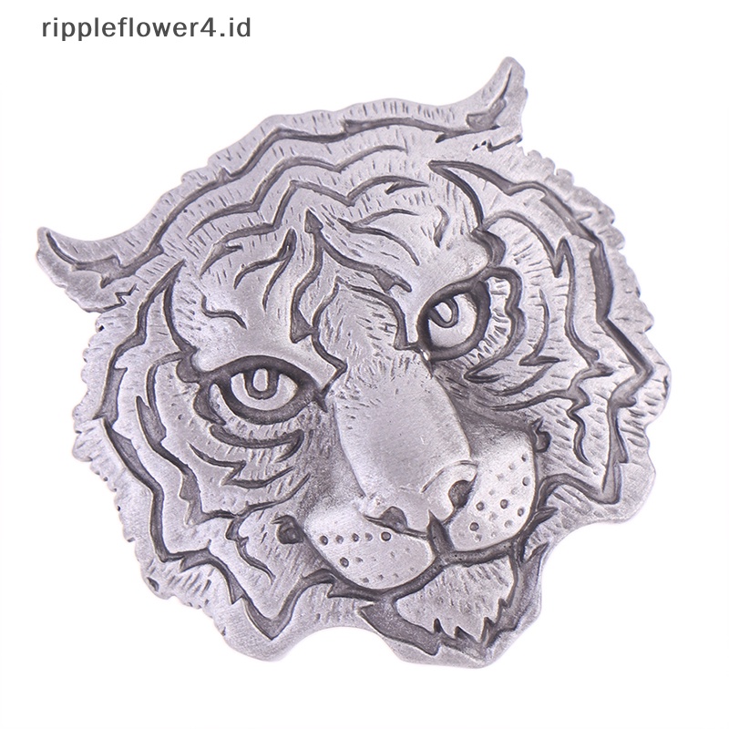 {rippleflower4.id} Berlian Imitasi Harimau Bros Kepala Harimau Pesta Kasual Bros Pin Hadiah~