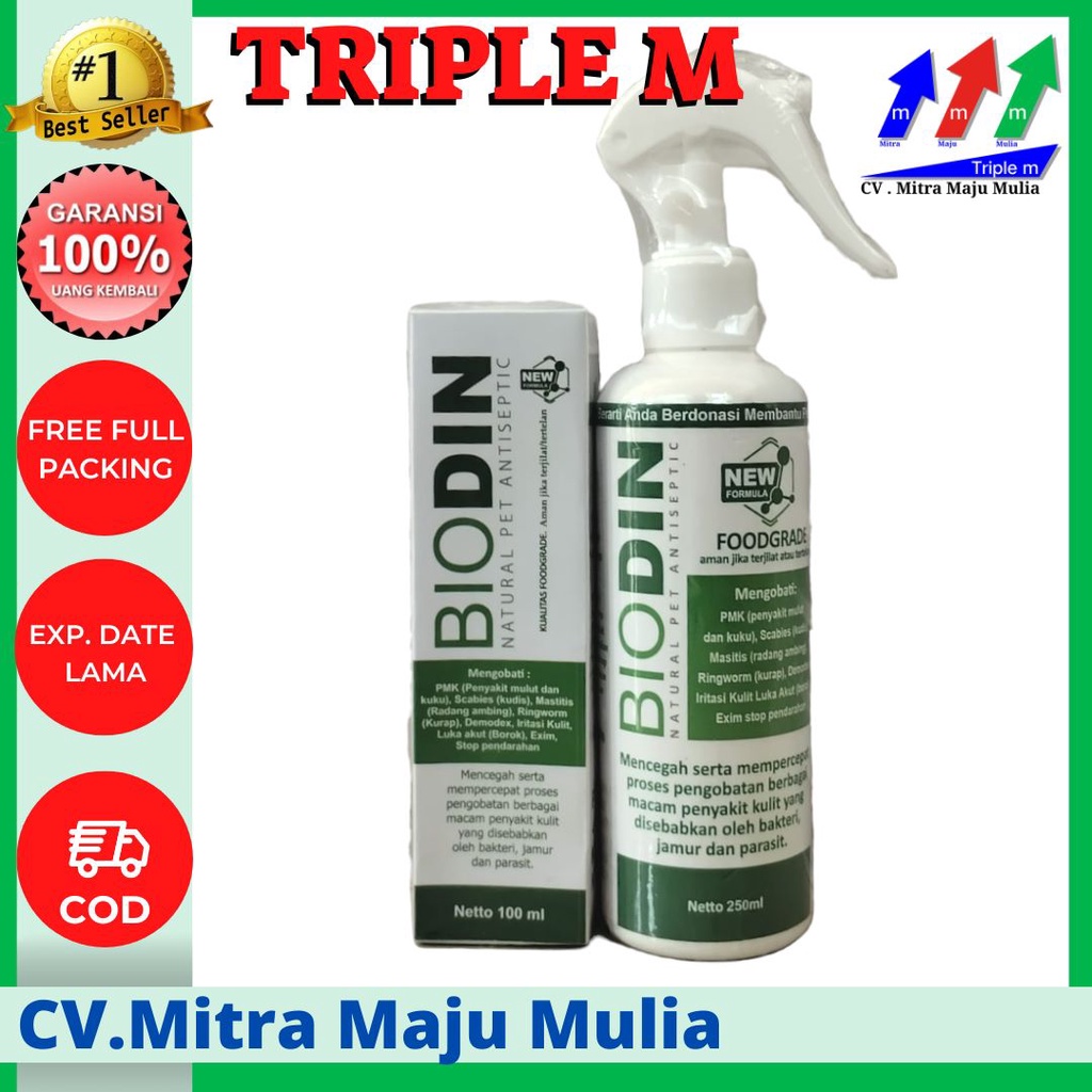 BIODIN Spray 100 ml dan 250 ml 3M