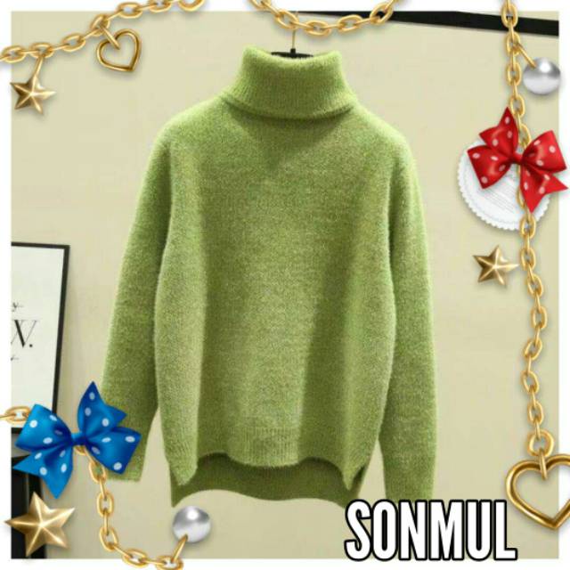 SATOMI WOMAN WINTER AUTUMN TURTLENECK KNIT TOP BAJU RAJUT WANITA MUSIM DINGIN