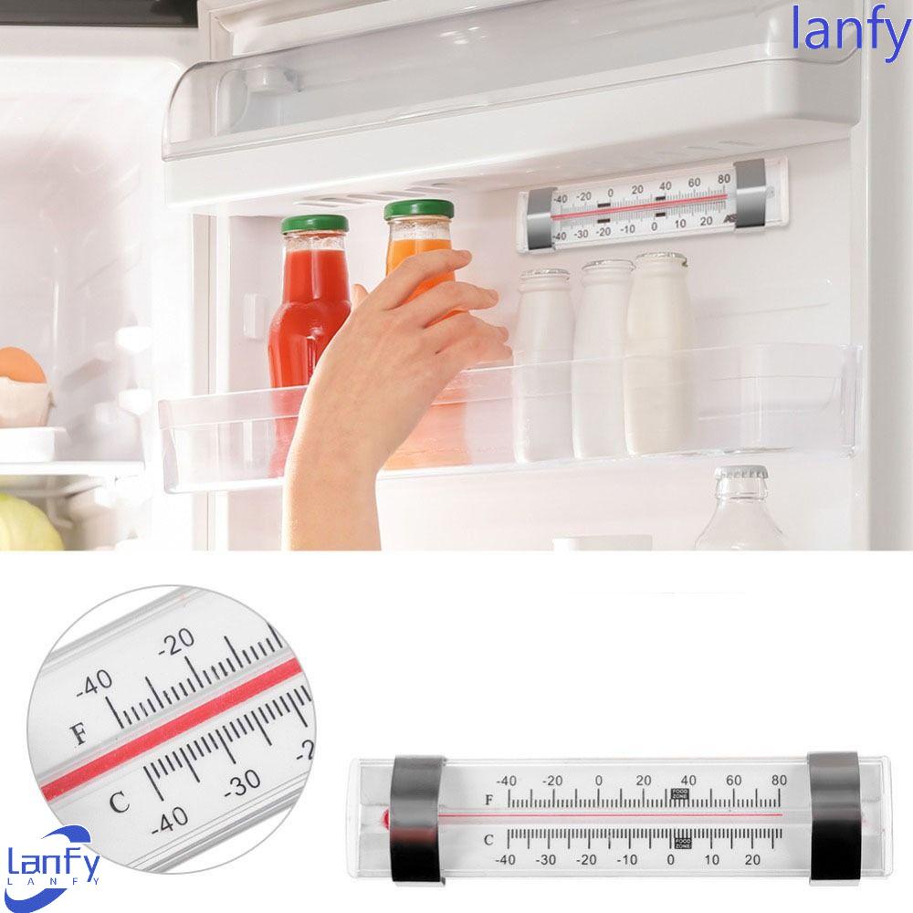 Lanfy Termometer Kulkas Alat Dapur 1pcs Kulkas Freezer Tester Detector Monitor Dengan Kait Gantung Pengukur Suhu