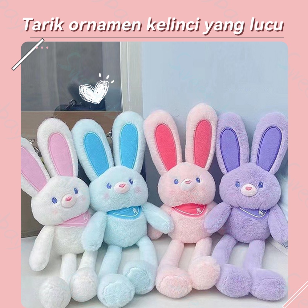 SweetyBayi Boneka kelinci telinga panjang 30CM Mainan boneka rabbit bunny bahan plush Rabbit doll