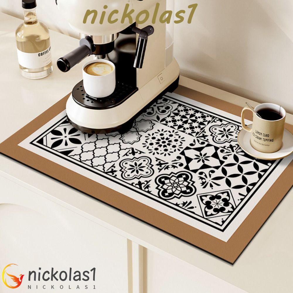 Nickolas1 Kopi|Mat Tahan Lama Peredam Panas Lembut Anti Gores Rumah Tangga Non Slip Alas Pengering Piring