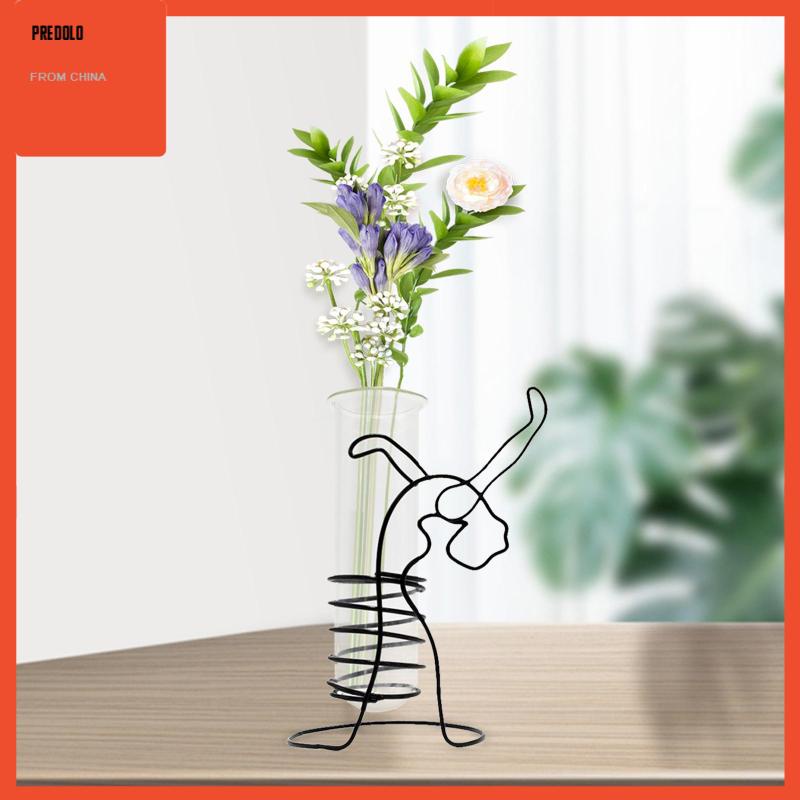 [Predolo] Vas Tabung Reaksi Nordic Style Vas Bunga Centerpiece Glass Planter